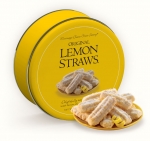 Original Lemon Straws Gift Tin 16 Oz